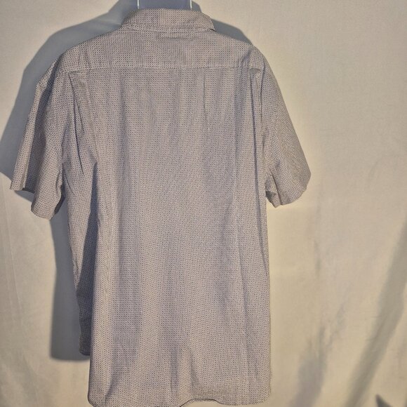 JACHS New York Dress shirt, white-blue-red small X design in size 2XL - Picture 3 of 16